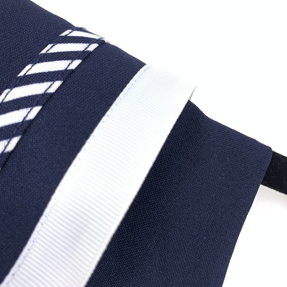 Navy and White Striped Kids Dress - Picture 8 of 8